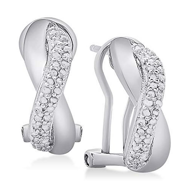 Victoria Townsend 925 Sterling Silver Inside/Out Hoop Earrings Victoria Townsend 925 Sterling Silver Inside/Out Hoop Earrings